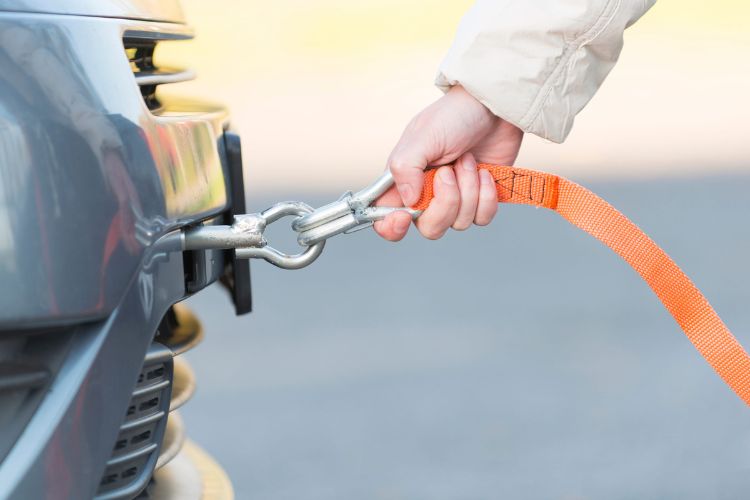 Inspect the Tow Strap