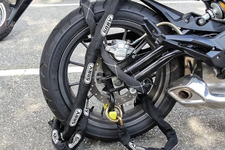 Motorcycle Secure Before the Haul