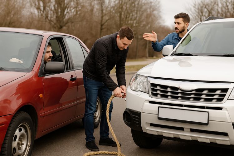 Towing With a Rope